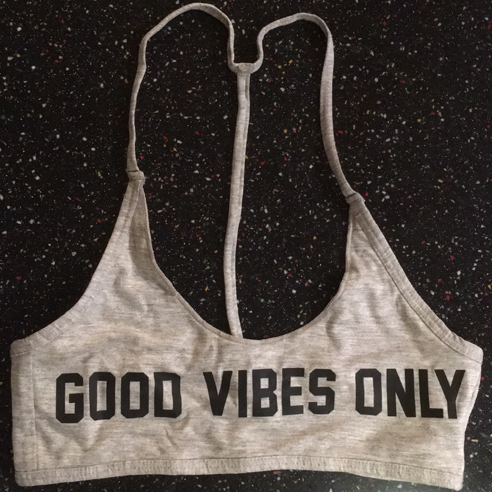 Spiritual Gangster "GOOD VIBES" bralette